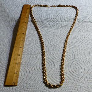 30" Minty Vintage Napier Braided Twisted Rope Chain Necklace